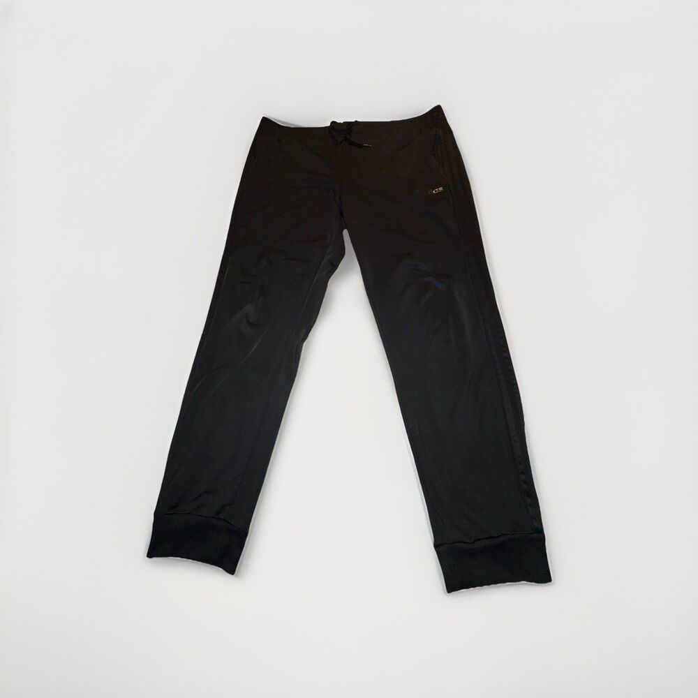 Adidas Mens Black Athletic Jogger Sweatpants w/ Drawstring Size Large